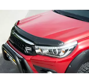 Дефлектор капота 2015-2020 (EuroCap) для Toyota Hilux рр
