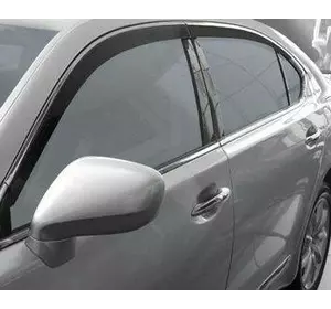 Вітровики з хромом Long (HIC, 2 шт) для Lexus LS 2007-2017 рр