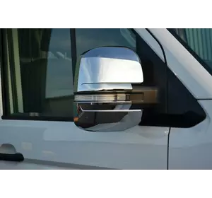 Накладки на дзеркала OmsaLine (4 частини, ABS) для Volkswagen Crafter 2017-2024 рр