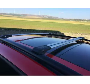 Перемички на рейлінги під ключ (2 шт) Чорний для Ford Kuga/Escape 2013-2019 рр