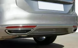 Накладки імітація глушника SD/SW (2015-2018, 2 шт, нерж) OmsaLine - Італійська нержавійка для Volkswagen Passat B8 рр