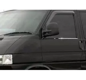 Зовнішня окантовка вікон (2 шт., нерж) OmsaLine - Італійська нержавійка для Volkswagen T4 Transporter