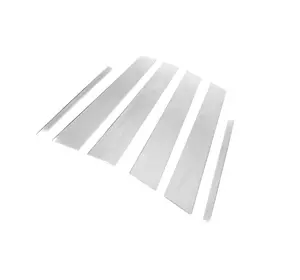 Молдинг дверних стійок (6 шт, нерж) для Skoda Octavia III A7 2013-2019рр