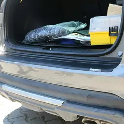Накладка на задній бампер EuroCap 2019-2021 (ABS) для Hyundai Tucson TL рр