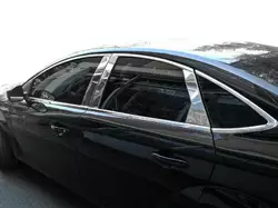Молдинг дверних стійок (нерж) для Ford Fusion 2012-2020 рр