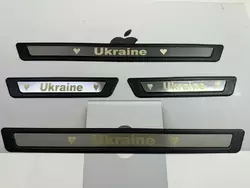 Накладки на пороги (Ukraine, 4 шт., нерж) для Універсальні товари