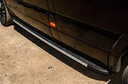 Бокові пороги Duru (2 шт., алюміній) Long/ExtraLong для Mercedes Sprinter W906 2006-2018 рр
