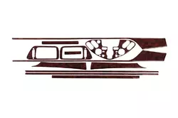 Накладки на панель Титан для Nissan Primera P12 2003-2024 рр