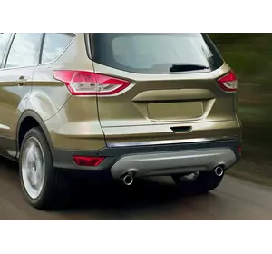 Кромка багажника (нерж.) OmsaLine - Італійська нержавійка для Ford Kuga/Escape 2013-2019 рр