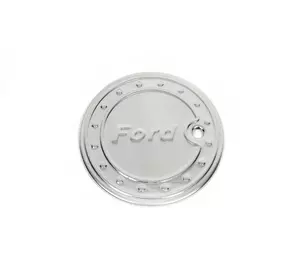 Накладка на лючок бензобака (нерж.) для Ford Fiesta 2002-2008 рр