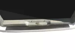 Накладка на задній бампер з загином (DDU, пластик) Глянцева для Mercedes Vito W639 2004-2015рр