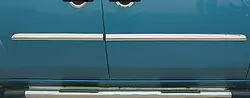 Молдинг дверний (4 шт, нерж.) OmsaLine - Італійська нержавійка для Fiat Doblo I 2001-2005 рр