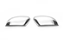 Накладки на дзеркала (2 шт., нерж.) OmsaLine - Італійська нержавійка для Ford Focus II 2008-2011 рр