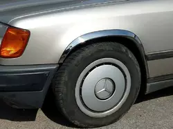 Накладки на арки 1985-1989 (4 шт, нерж) для Mercedes E-сlass W124 рр