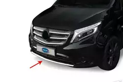 Накладки на передній бампер (нерж) для Mercedes Vito / V-class W447 2014-2024 рр
