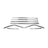 Нижні молдинги стекол OmsaLine (10 шт, нерж) для Ford Kuga/Escape 2013-2019 рр