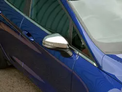 Накладки на дзеркала (2 шт, нерж) для Ford Fiesta 2017-2024 рр