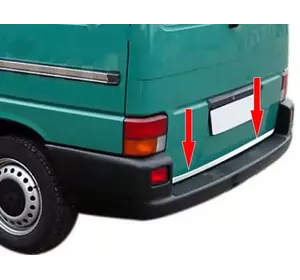 Накладка на кромка багажника (нерж) Carmos, Ляда - 1 двері для Volkswagen T4 Caravelle/Multivan