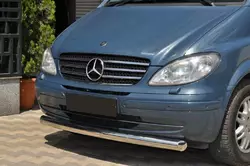 Губа нижня одинарна ST008 (нерж) 2004-2011, 60мм для Mercedes Viano рр