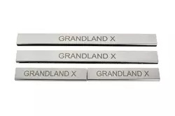 Накладки на пороги (4 шт, нерж) для Opel Grandland X 2016-2024 рр