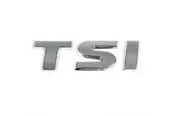 Напис TSI (косою шрифт) Всі хром для Volkswagen Golf 6