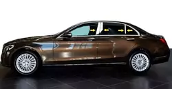Молдинг дверних стійок (нерж) для Mercedes C-сlass W205 2014-2021рр