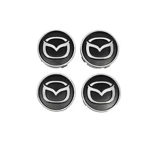 Ковпачки диски чорні maz5955tur-bl (59мм на 55мм, 4 шт) для Тюнінг Mazda