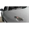 Накладки на ручки (4 шт., нерж.) OmsaLine - Італійська нержавійка для Renault Sandero 2007-2013 рр