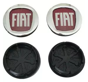 Ковпачки на диски V2 49/42.5 мм сині (4 шт, 0735448759) для Тюнінг Fiat