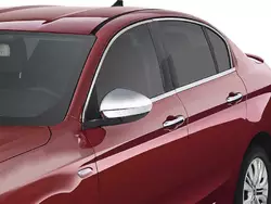 Нижні молдинги стекол хром (нерж) OmsaLine SW (6 штук) для Fiat Tipo 2016-2024 рр