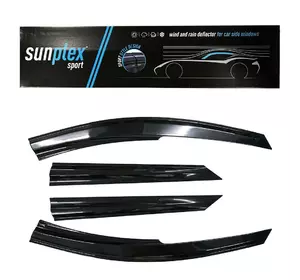 Вітровики (4 шт., Sunplex Sport) для Hyundai IX-35 2010-2015рр
