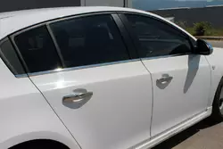 Молдинги стекол (нерж) Sedan, Carmos - Турецька сталь для Chevrolet Cruze 2009-2015 рр