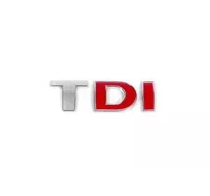 Напис Tdi (прямий шрифт) Червоні DІ для Volkswagen Crafter 2006-2017рр