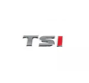 Напис TSI (під оригінал) TS-хром, I-червона для Volkswagen Jetta 2011-2018 рр