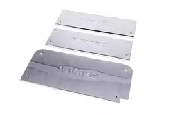 Накладки на внутрішні пороги (нерж) 4 шт, Carmos, Турецька сталь для Opel Vivaro 2001-2015 рр