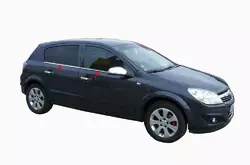 Зовнішня окантовка стекол (нерж) Hatchback, OmsaLine - Італійська нержавійка для Opel Astra H 2004-2013рр