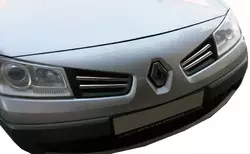 Накладки на решітку (модель 2006-2024, 4 шт, нерж) Carmos - Турецька сталь для Renault Megane II рр