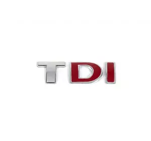 Напис Tdi Під оригінал, Червоні DІ для Volkswagen Caddy 2004-2010 рр
