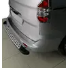 Накладка на задній бампер OmsaLine (матова, нерж) для Ford Courier 2014-2023 рр