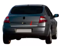Кромка багажника (нерж.) SD, OmsaLine - Італійська нержавійка для Renault Megane II 2004-2009 рр