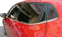Окантовка вікон (HB, 8 шт, нерж) OmsaLine - Італійська нержавійка для Renault Clio IV 2012-2019 рр