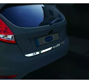 Кромка багажника (нерж.) OmsaLine - Італійська нержавійка для Ford Fiesta 2008-2017 рр
