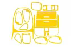 Накладки на панель 1999-2003 (жовтий колір) для Mitsubishi Carisma