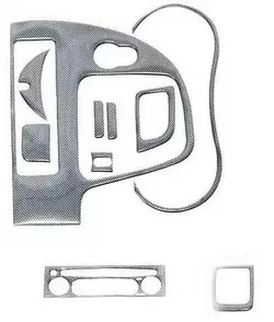 Накладки на панель карбон (малий комплект) для Renault Kangoo 2008-2020 рр