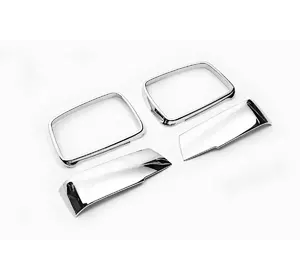 Обведення дзеркал та верхівка (пластик) для Kia Sportage 2004-2010 рр