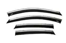 Вітровики з хромом (4 шт, Niken) для Hyundai Kona