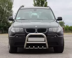 Кенгурятник (нерж.) 60 мм для BMW X3 E-83 2003-2010 рр