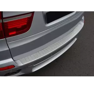 Накладка на задній бампер OmsaLine (нерж.) для BMW X5 E-70 2007-2013рр