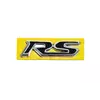 Напис RS чорний з хром (95мм на 25мм) для Тюнінг Honda