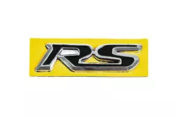 Напис RS чорний з хром (95мм на 25мм) для Тюнінг Honda